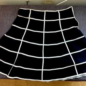 Terry cotton/spandex stretch waist skirt